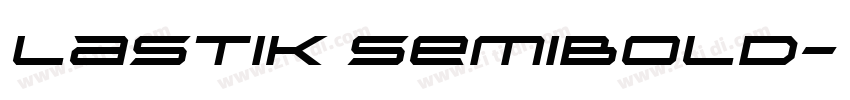 Lastik SemiBold字体转换